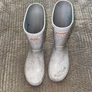 Hunter Kids Glittery Rain Boots Girls Size 3